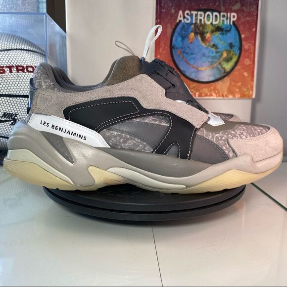 🔁 Puma x Les Benjamins Thunder Disc 'Steel Gray' - Mens 10 - Picture 1 of 12